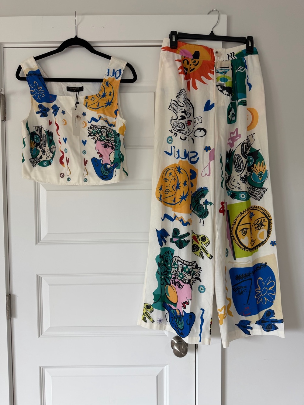 Commense Printed Top and Pants Set - Picture 4 of 8